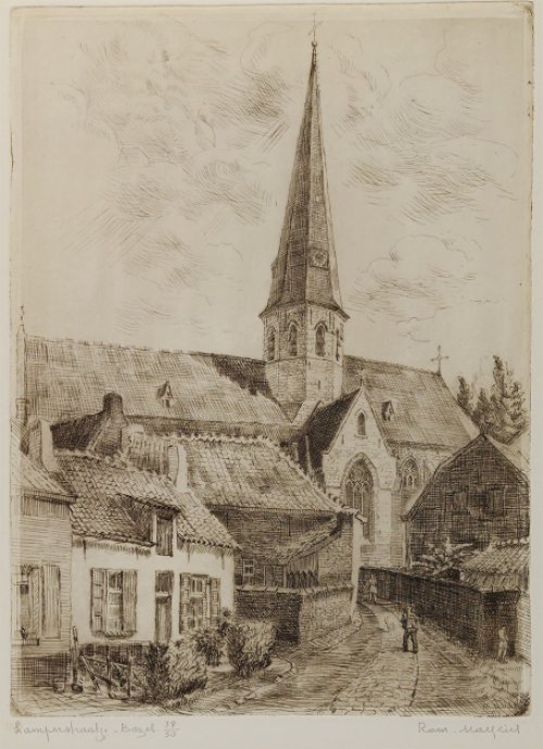 Genummerde en gesigneerde ets van Malfliet kopen