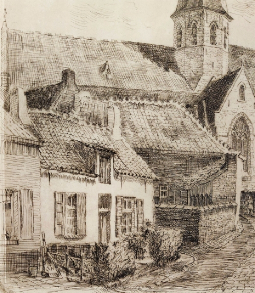 Belgische etser en tekenaar Romain Malfliet