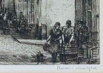 Een ets van Malfliet, een Antwerpse etser