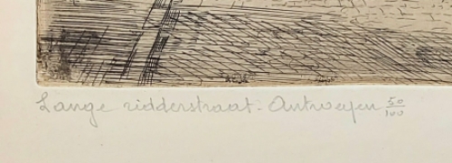 Belgische etser en tekenaar Romain Malfliet