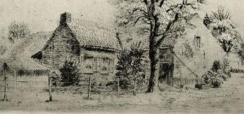 Romain Malfliet met een ets, Lente