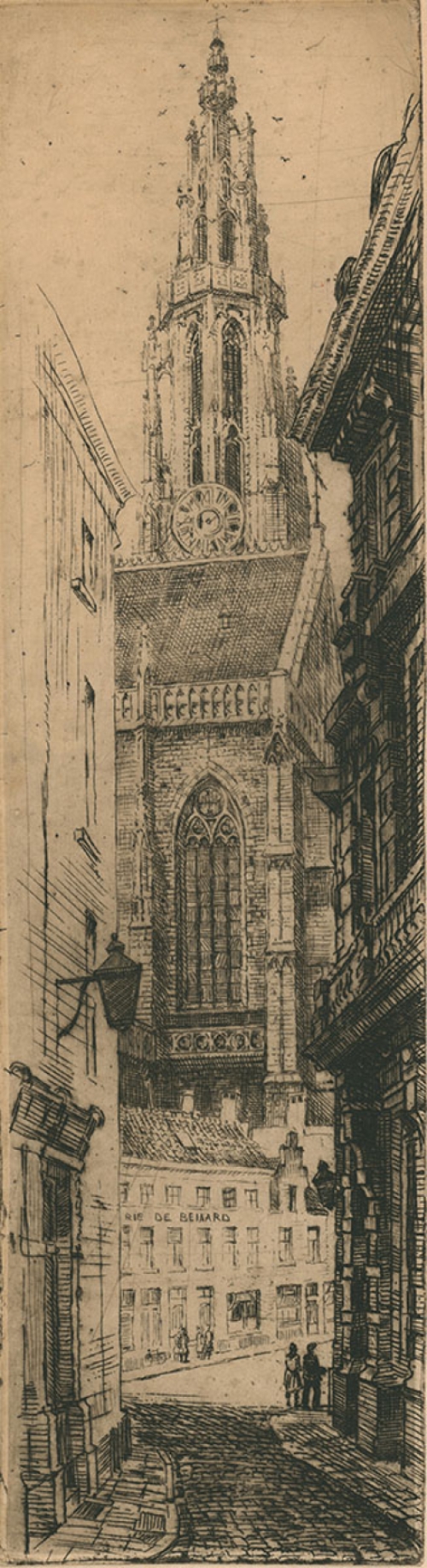 Genummerde en gesigneerde ets van Malfliet kopen