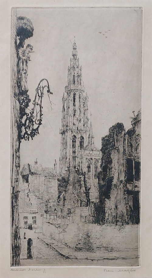 Genummerde ets van Malfliet kopen