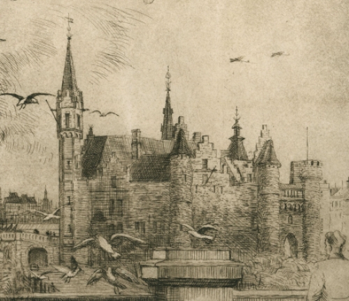 Belgische etser en kunstschilder Romain Malfliet