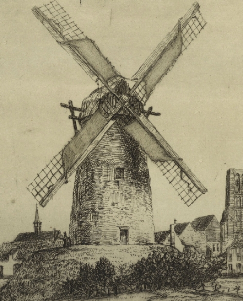 Belgische etser en tekenaar Romain Malfliet