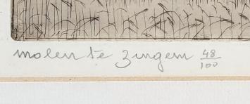 Etsen kopen van de etser Romain Malfliet