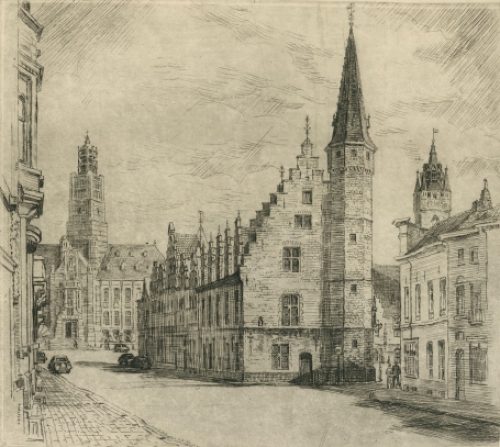 Genummerde ets van Malfliet kopen