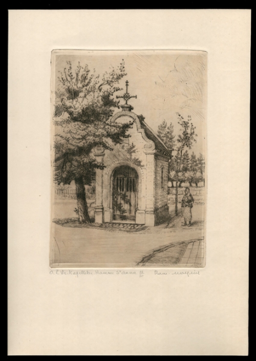 Gesigneerde ets van Romain Malfliet kopen