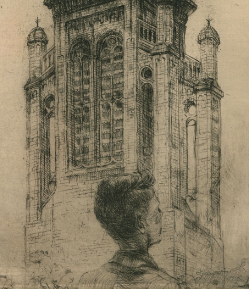 Belgische artiest en etser Romain Malfliet