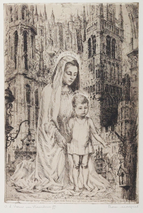 Genummerde ets van Malfliet kopen