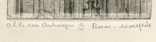 Belgische etser en tekenaar Romain Malfliet