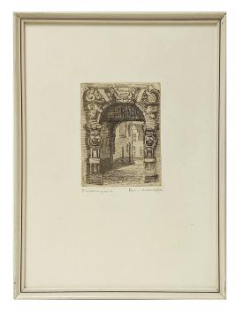 Gesigneerde ets van Romain Malfliet kopen