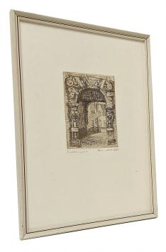 Belgische etser en tekenaar Romain Malfliet