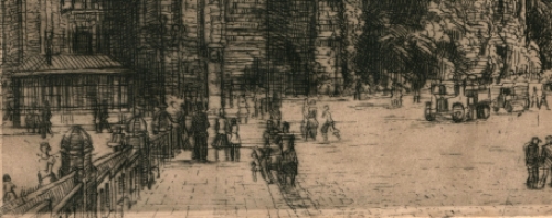 Marktplein met mensen te Gent