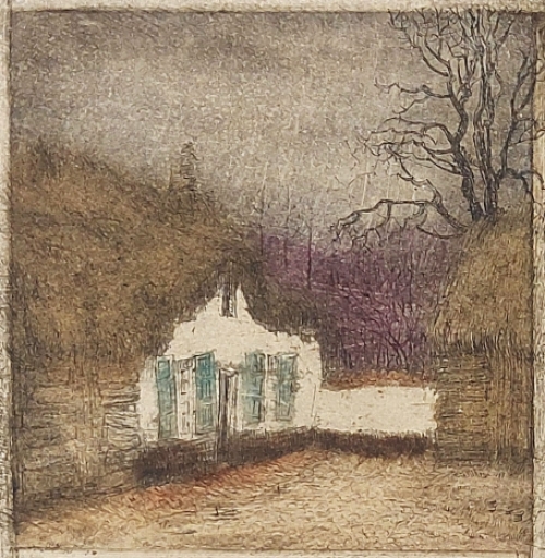 Romain Malfliet met een ets van een hoefje