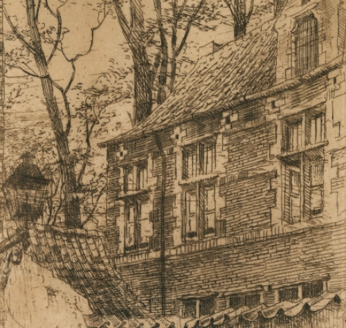 Belgische etser en kunstschilder Romain Malfliet