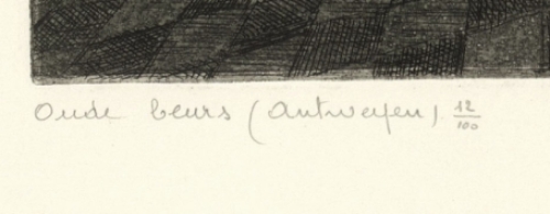 Belgische etser en tekenaar Romain Malfliet