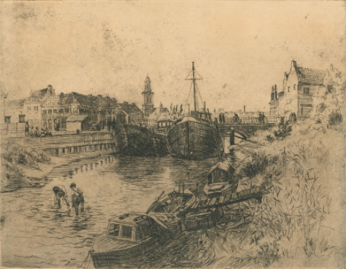 Ets van oude brug te Lokeren van Malfliet kopen