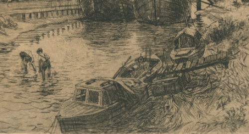 Belgische artiest en etser Romain Malfliet