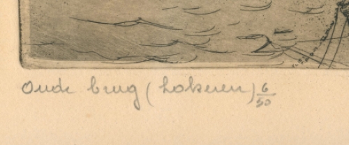 Romain Malfliet, de oude brug te Lokeren