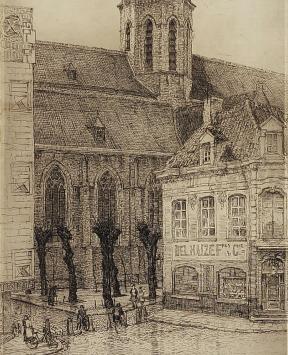 Belgische etser en tekenaar Romain Malfliet