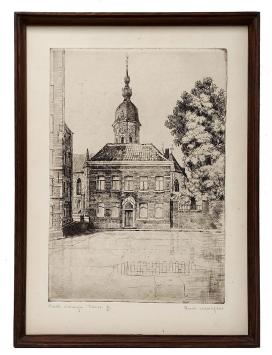 Gesigneerde ets van Romain Malfliet kopen