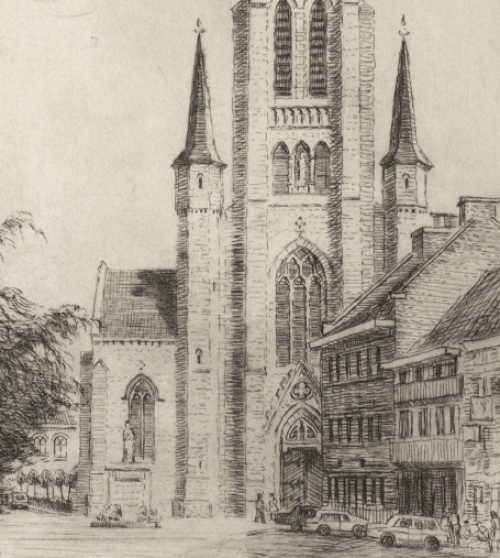 Belgische etser en tekenaar Romain Malfliet