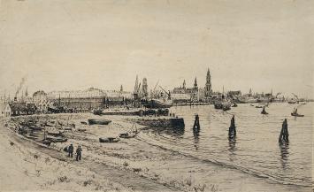 Romain Malfliet met een ets van de sloepenweg