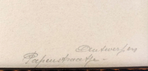 Het papenstraatje te Antwerpen