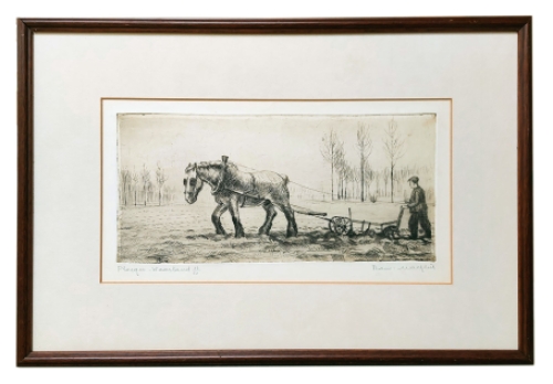 Gesigneerde en genummerde ets van Romain Malfliet kopen