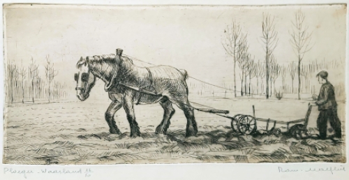 Gesigneerde ets van Malfliet kopen