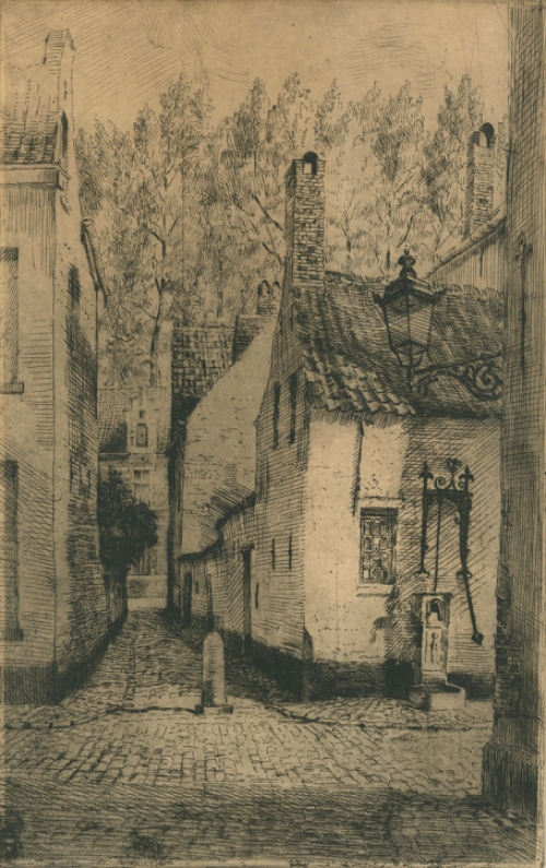 Genummerde en gesigneerde  ets van Malfliet kopen