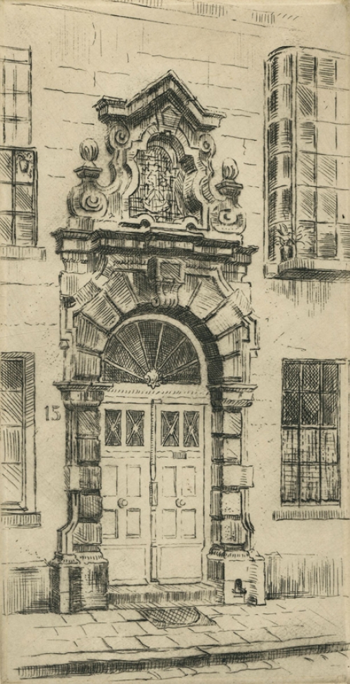 Gesigneerde en genummerde ets van Malfliet kopen