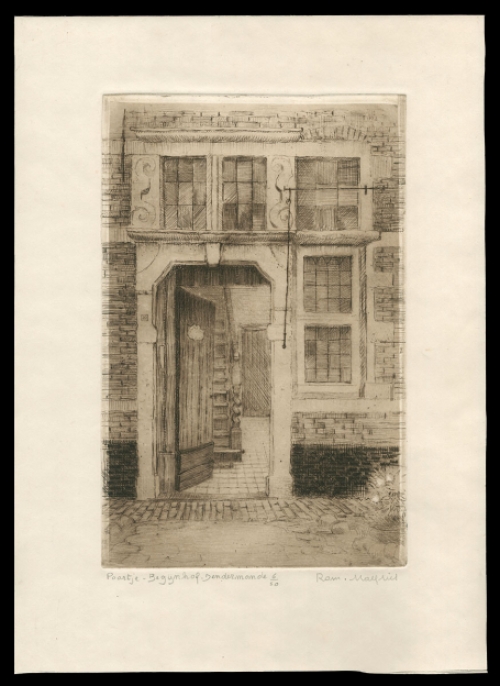 Genummerd en gesigneerde ets van Romain Malfliet kopen