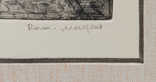 Belgische etser en tekenaar Romain Malfliet