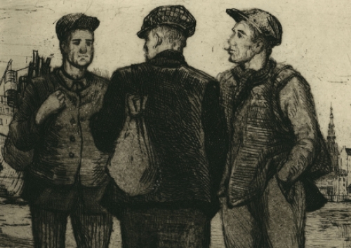 Belgische etser en tekenaar Romain Malfliet