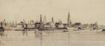 Belgische etser en tekenaar Romain Malfliet