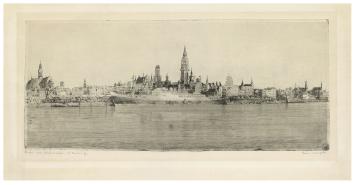 Gesigneerde ets van Romain Malfliet kopen