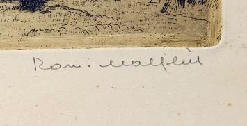 Belgische etser en tekenaar Romain Malfliet