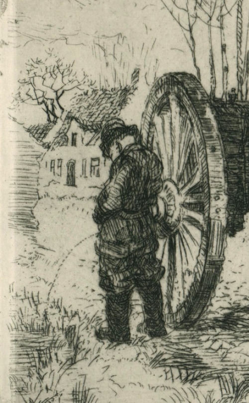 Ets van de Belgische etser en tekenaar Romain Malfliet