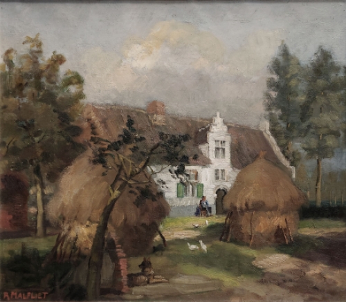 Schilderij van  de Belgische kunstschilder Malfliet kopen