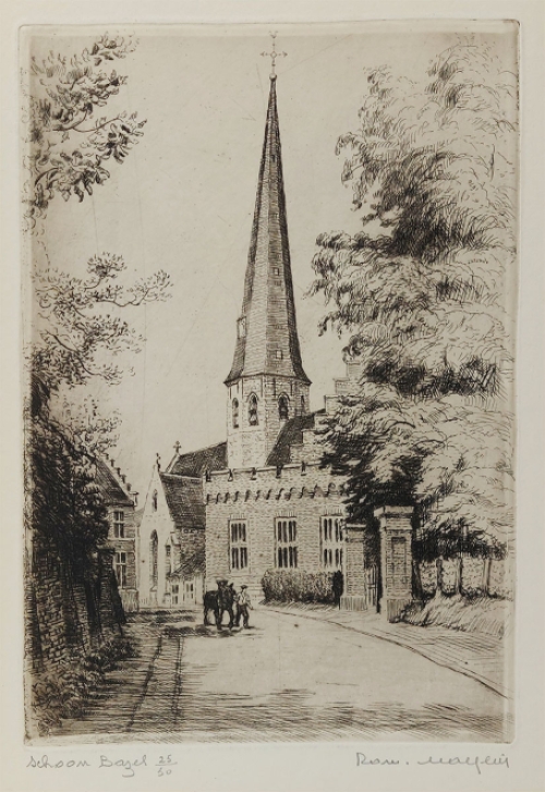 Genummerde ets van Malfliet kopen