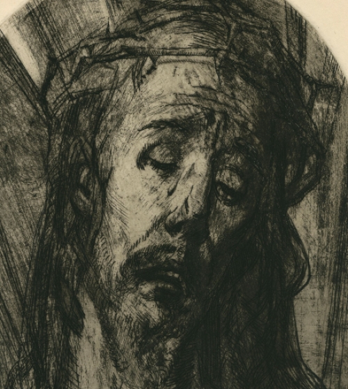 Romain Malfliet met een ets in zeer goede staat