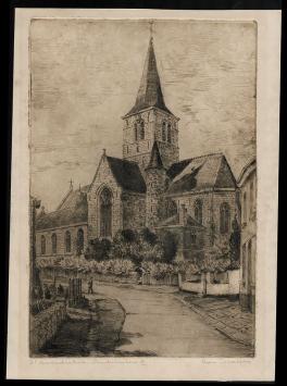 Gesigneerde ets van Romain Malfliet kopen