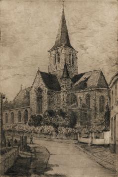 Mooie fijne ets van Malfliet kopen