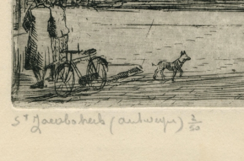 Belgische etser en tekenaar Romain Malfliet