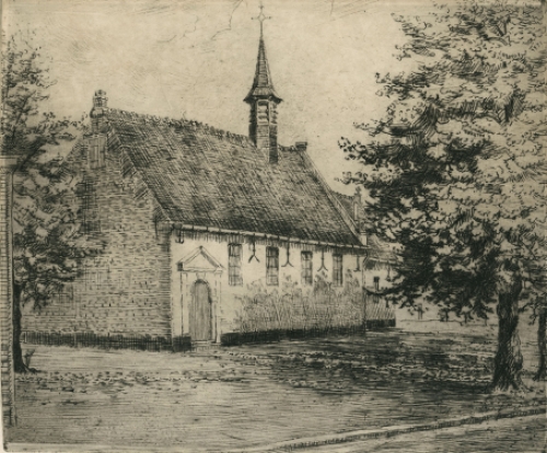 Gesigneerde en genummerde ets van Malfliet kopen