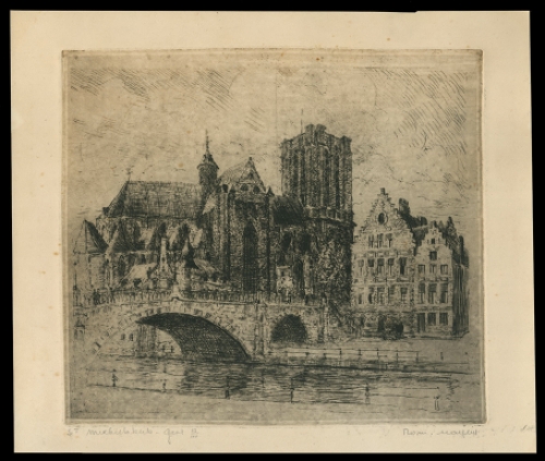 Ets van de St Michielskerk te Gent