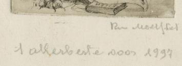 Romain Malfliet met een ets voor Nieuwjaar