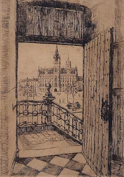 Belgische etser en tekenaar Romain Malfliet